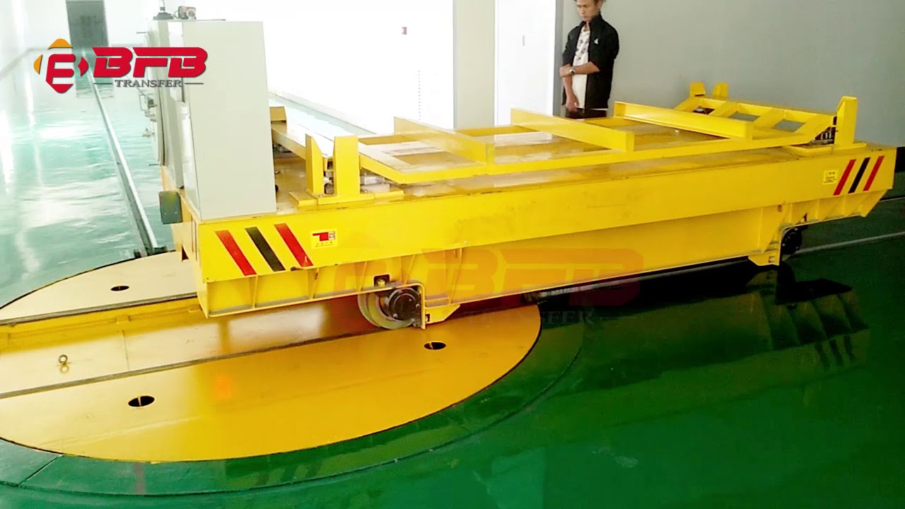 Turntable Transfer Cart, Rail Transfer Cart With Turntable