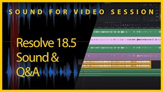 Sound for Video Session — DaVinci Resolve Fairlight 18.5 &amp; Q&amp;A