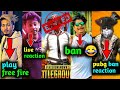Pubg banned reaction on free fire players. Gyan totalgaming noobgamer. Dynamo mortal scout reaction
