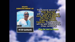 Peter Barnard ~ Short Obituary