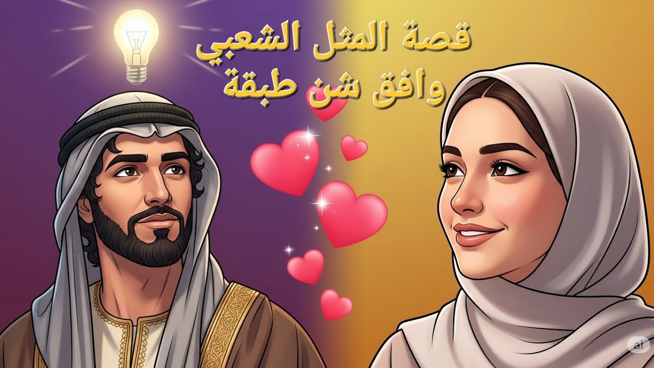 قصة المثل الشعبي الشهير وافق شن طبقة _ كيف اقنعتة بالزواج منها