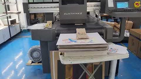 The Recyclable paper bags sample printing using Sunthinks sc300 demo machine #printer  #manufacturer