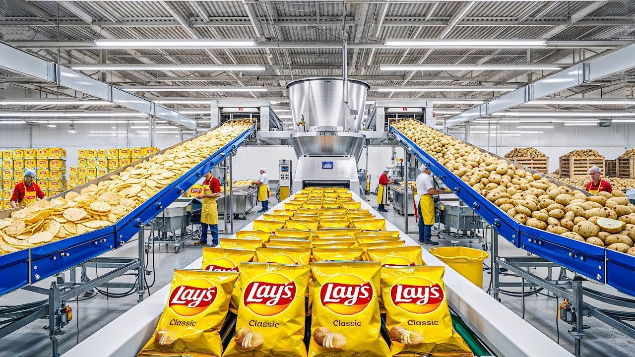 Inside a Modern Potato Chip Factory How Lays Are Made (Full Process)