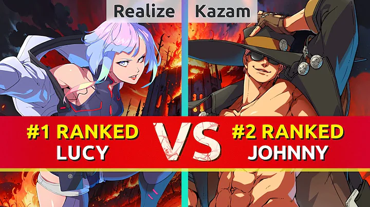 GGST ▰ Realize (#1 Ranked Lucy) vs Kazam (#2 Ranked Johnny). High Level Gameplay