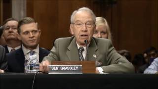 Grassley Introduces Branstad at Hearing to be Ambassador to China