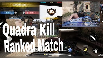 Quadra Kill: #Ranked Match #poisoned_heart #callofdutymobile #codm