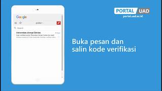 PANDUAN VERIFIKASI AKUN PORTAL UAD
