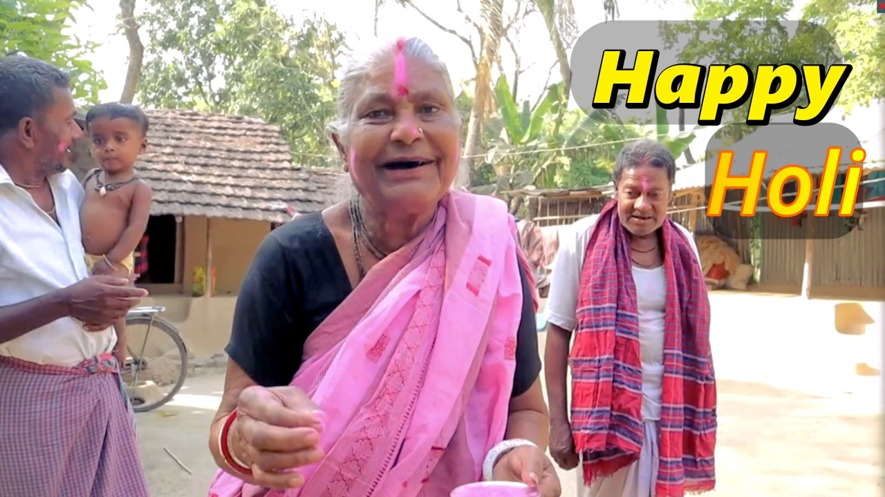 Holi Spesal,, Village Life Cooking Grandma & grandpa