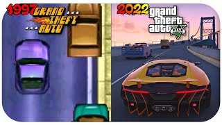 Evolution of Grand Thef Auto (GTA) Games 1997 - 2022 (gta 6 gta 5 gta 5