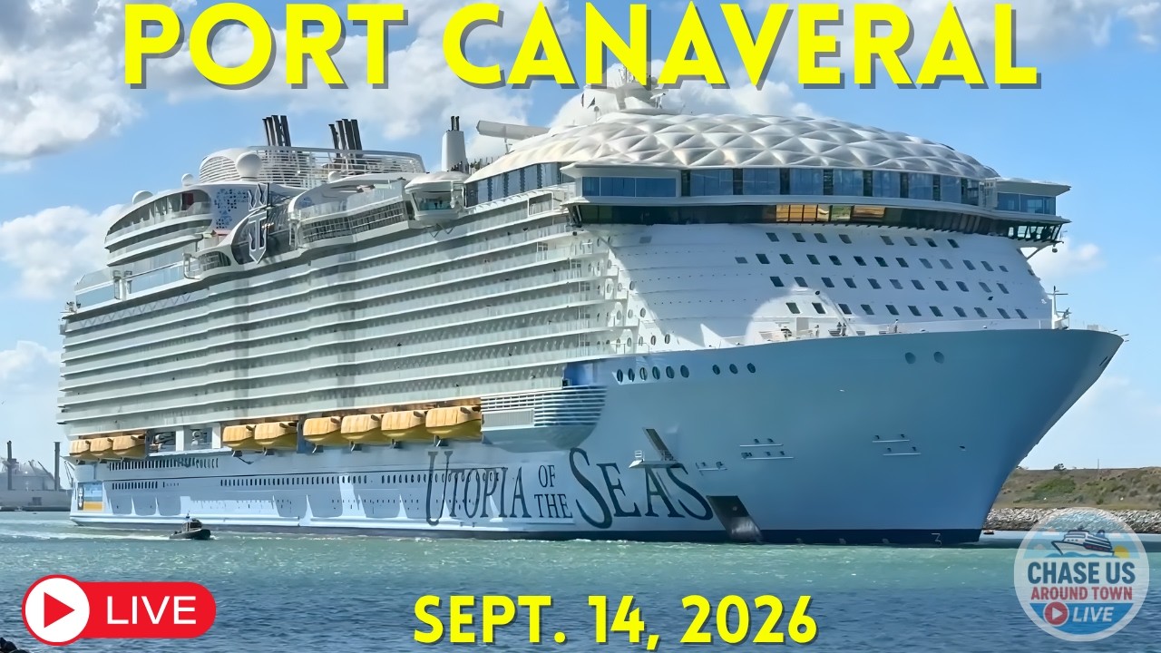 LIVE: Watching Cruise Ships Leaving Port Canaveral LIVE! (September 14, 2026)