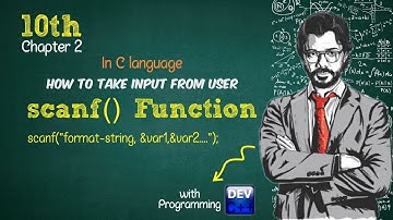 scanf( ) Function | 10th Class Computer Science New Book Chapter 2
