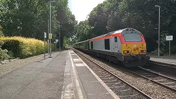 TfW Class 67 1 Tone (with DVT) at Church Stretton. 25.7.23