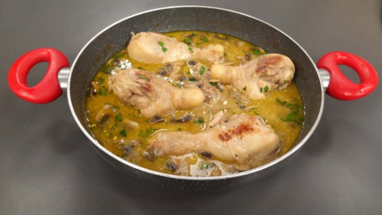 Mish pule me salcë dhe kërpudha nga zonja Vjollca