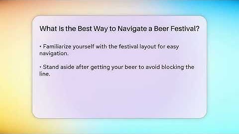 What Is the Best Way to Navigate a Beer Festival? | The Pint Guy