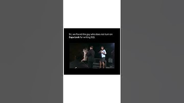 🔍 SQL Secrets Exposed: Unveiling the Guy Who Never Uses CAPS LOCK! 😎 #LowercaseSQL #CodingLaughs