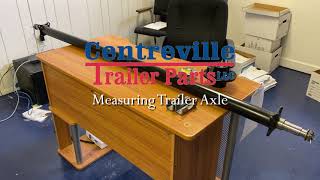 trailer axle measurement video - trailer parts