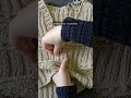 Fixing knitting mistake after finishing the sweater, because cosmetic mistakes aren't that important