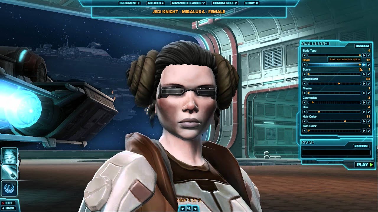 star wars the old republic character creation female