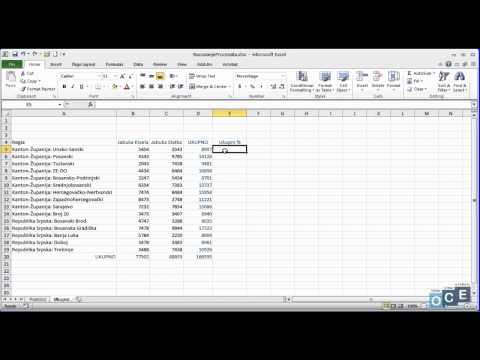 Video: Da li postotak u excelu?