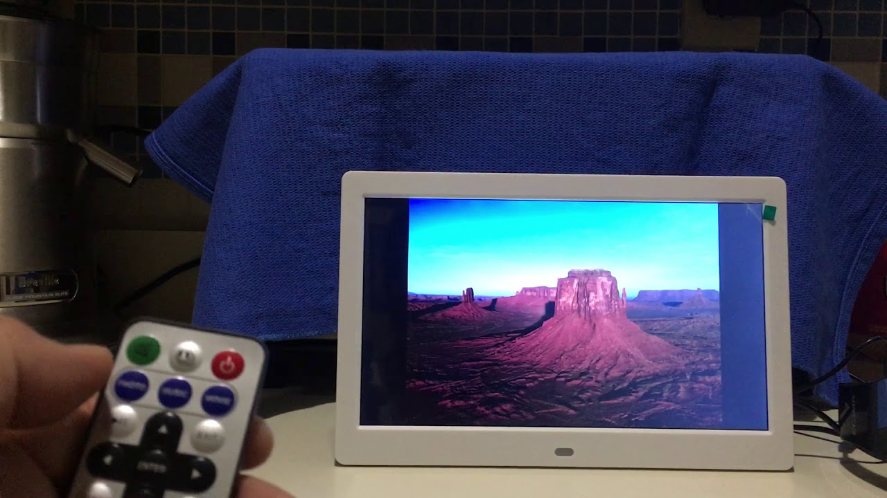 10.1 inch HiRes TFT LED Digital Photo Frame with Remote Control YouTube