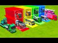 TRANSPORTING EMERGENCY FIRE VEHICLES, CONCRETE MIXER, POLICE CAR, BUS WITH MAN TRUCK - FS22
