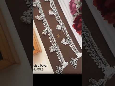 Krishna ornament | chandi ki payal new designs | silver payal design