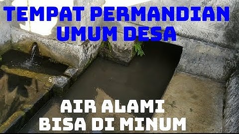 Mandi dengan air mineral alami Desa Kalianget Airnya langsung bisa di minum