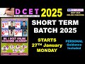 SHORT TERM BATCH |DCET 2025 ONLINE COACHING Started |ND Academy |DCET Crash course #nammdiploma