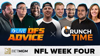 WEEK 4 NFL DRAFTKINGS & FANDUEL DFS STRATEGY - GRINDERSLIVE