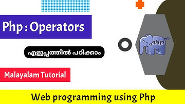 Php Operators|Web programming using Php|Malayalam Tutorial
