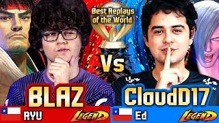 🔥SF6 Ryu (Blaz 2G vs Cloud17)🔥Ed ▰ Street Fighter 6 Gameplay High Level