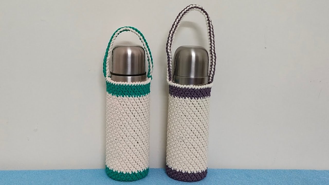 Hướng dẫn móc túi đựng bình giữ nhiệt rất đơn giản.