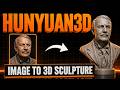 Turn ANY Image into 3D Sculpture FREE with AI | Hunyuan3D + ComfyUI Full Tutorial 2026