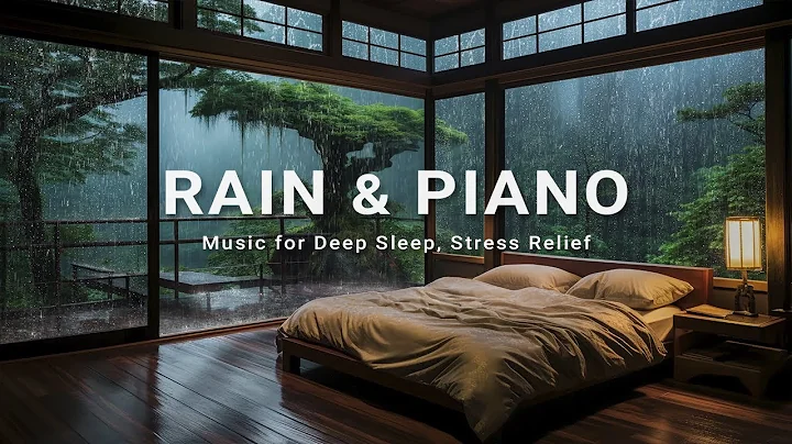 Relaxing Sleep Music for Insomnia Healing - Rain Sounds in Cozy Bedroom - Calming Sleep Music