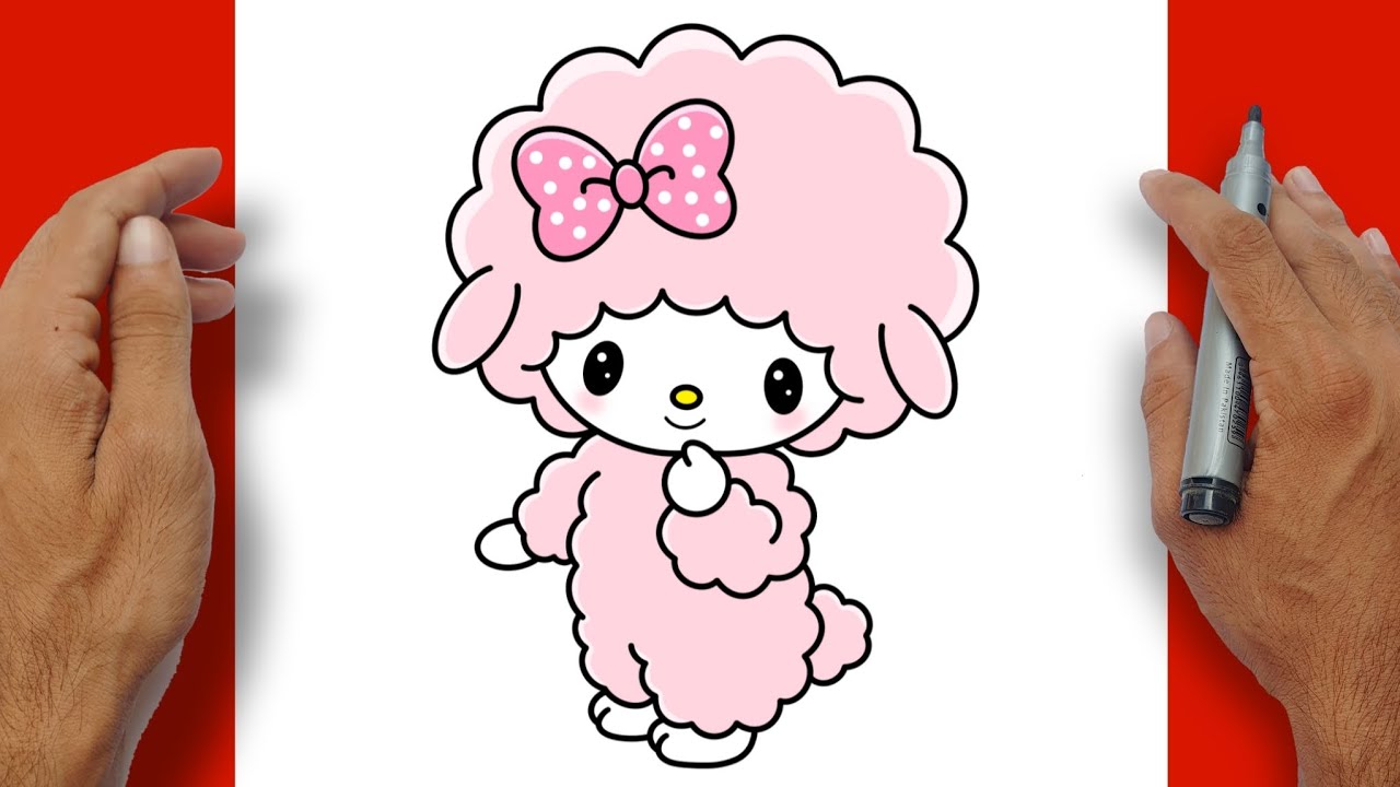 How to Draw MY SWEET PIANO Easy Step-by-step | Sanrio 