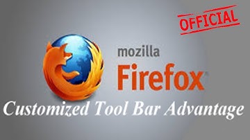 Firefox customized tool bar | CUSTOMIZED TOOL BAR Settings