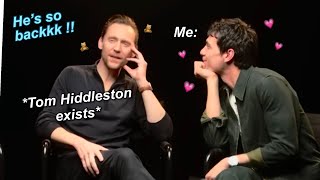 Tom Hiddleston emerging from hiding to promote his new series 🙂‍↕️🤚🏼ll #thenightmanager  screenshot 2