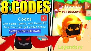 8 Legendary Infernus Pet Codes In Bubble Gum Simulator Roblox Youtube - code roblox bubble gum simulator gems