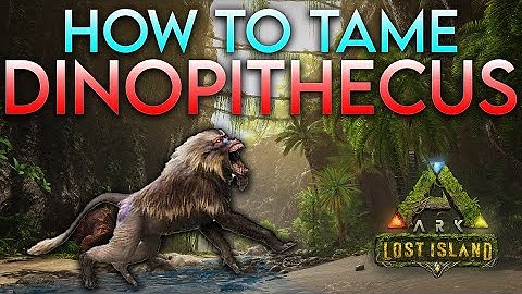 HOW TO TAME Dinopithecus | Ark: Lost Island NEW DINO!😱😏