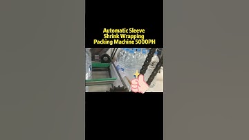 Automatic Sleeve Shrink Wrapping Packing Machine 5000PH