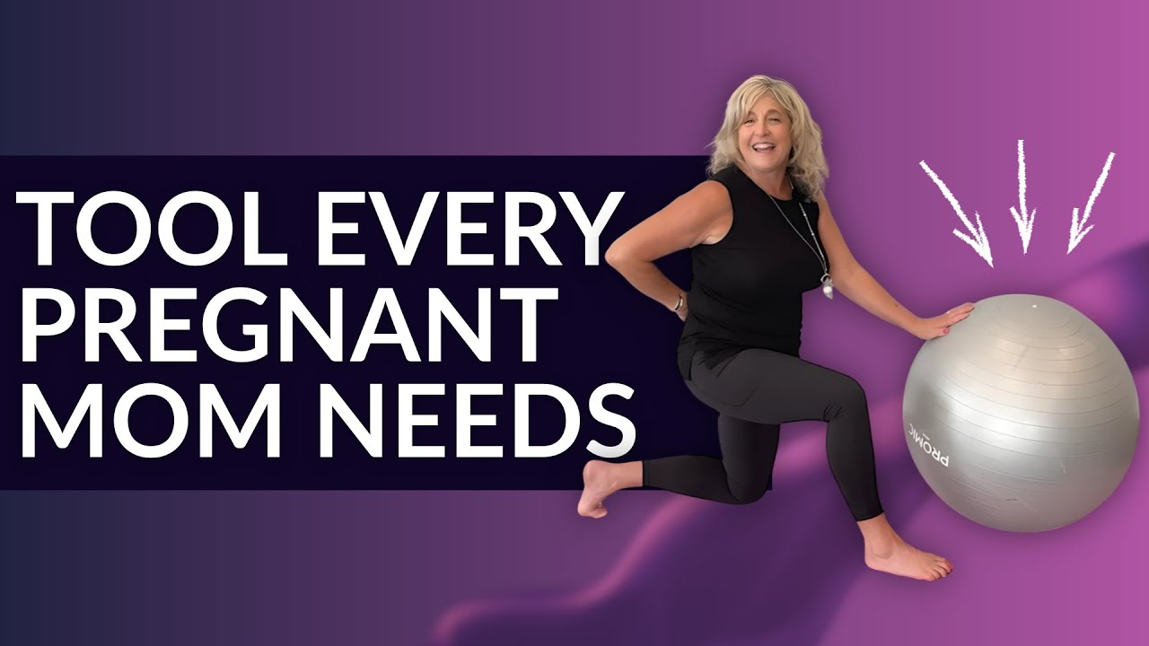 Pelvic Floor Exercises for Pregnant Women | Yoga Ball Prenatal Routine