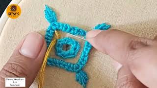 Tutorial-1100/Mirror embroidery | ‎@KeyasCraze  2023