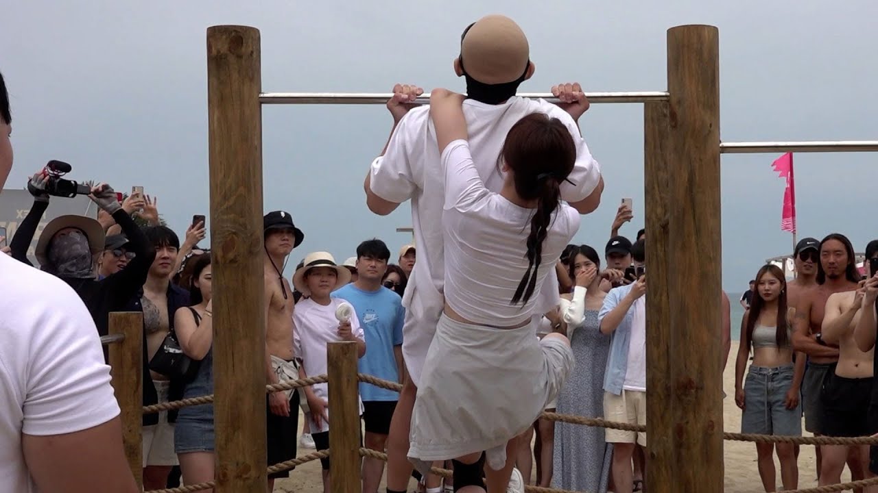 걸그룹 업고 턱걸이 성공하면 60만원