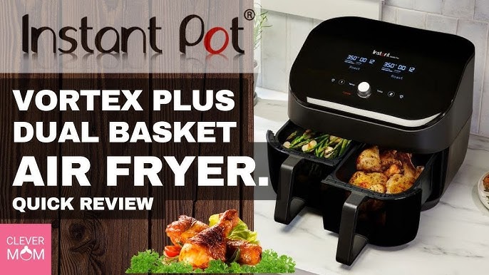 Instant 8Qt Vortex Plus Dual Basket Air Fryer Black 140-3090-01 - Best Buy