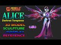 Alice - Darknet Temptress - Mobile Legends 3D Sculpture Reference