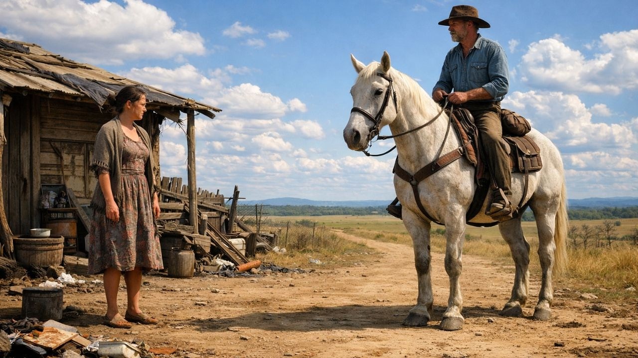 VIÚVA vive esquecida numa cabana… até o dia que um fazendeiro solteiro chega...