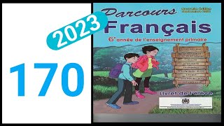 parcours français 6eme année primaire page 170/évaluation 2023