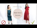 How to wear midi dresses if you have short legs