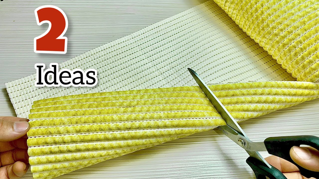 WOW 😍 2 INCREDIBLY BEAUTIFUL IDEAS FROM A REGULAR BATH MAT! DIY
