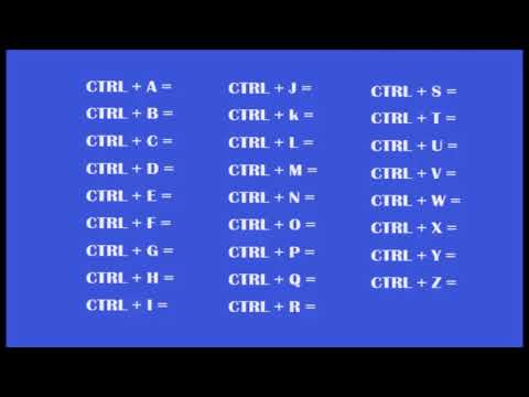 Useful Keyboard shortcuts with CTRL key